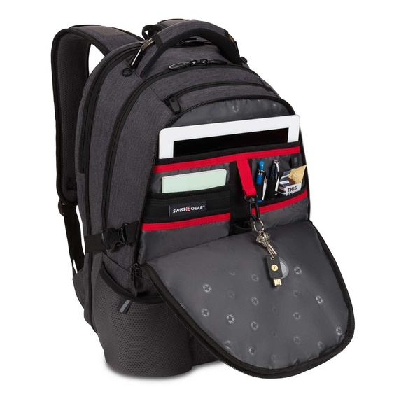 Swissgear 3760 ScanSmart Laptop Backpack      Black/gray color - Picture 5 of 7
